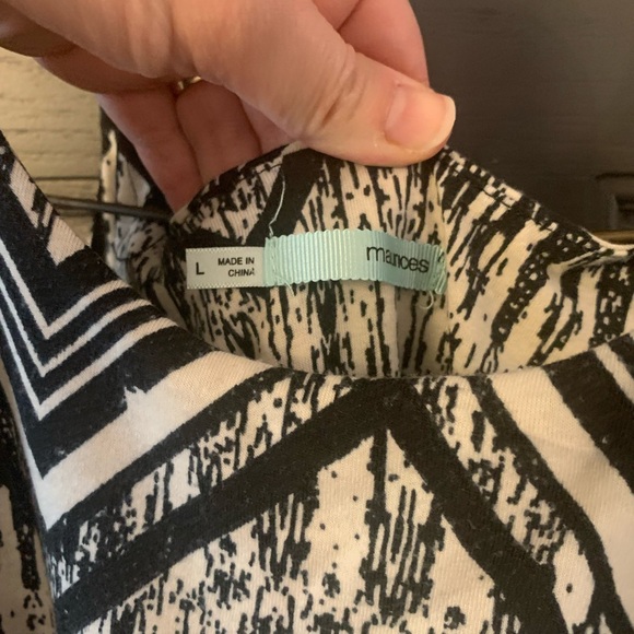 Black and off white Maurice’s maxi dress size L - Picture 4 of 4